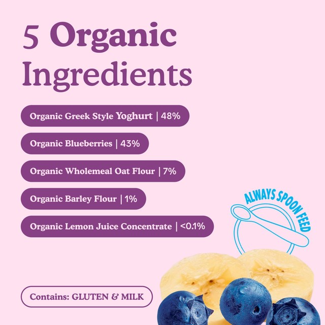 Little Freddie blueberry banana yoghurt baby food 100g, UK version