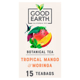 Good Earth Tropical Moringa Mango Flavoured Herbal Tea Bags 15 Count