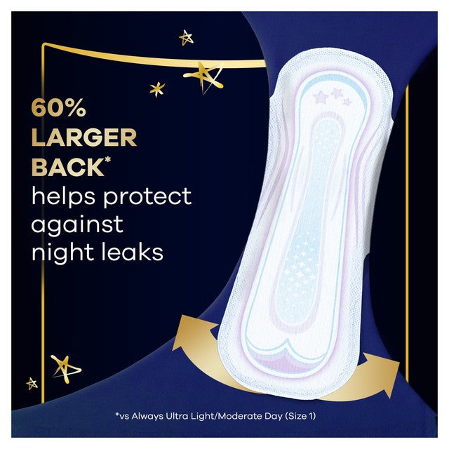 Always Ultra Secure Night Sanitary Towels Size 4 - British product