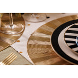 Mikasa gold round placemats 38cm, imported from the UK