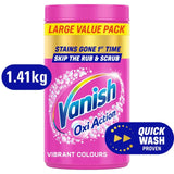 Vanish Oxi Action Fabric Stain Remover Powder for Colours 1.4kg