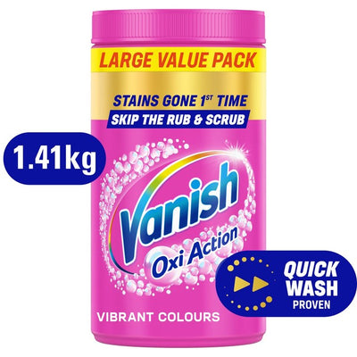 Vanish Oxi Action Fabric Stain Remover Powder for Colours 1.4kg