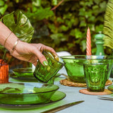 Duralex Picardie Jungle Green tumbler glasses 250ml - British product