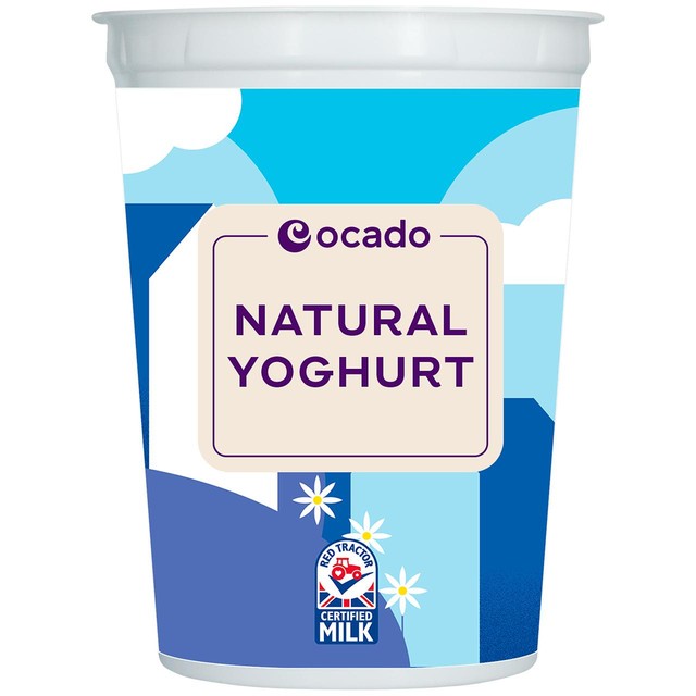 Ocado natural yoghurt 500g, imported from the UK