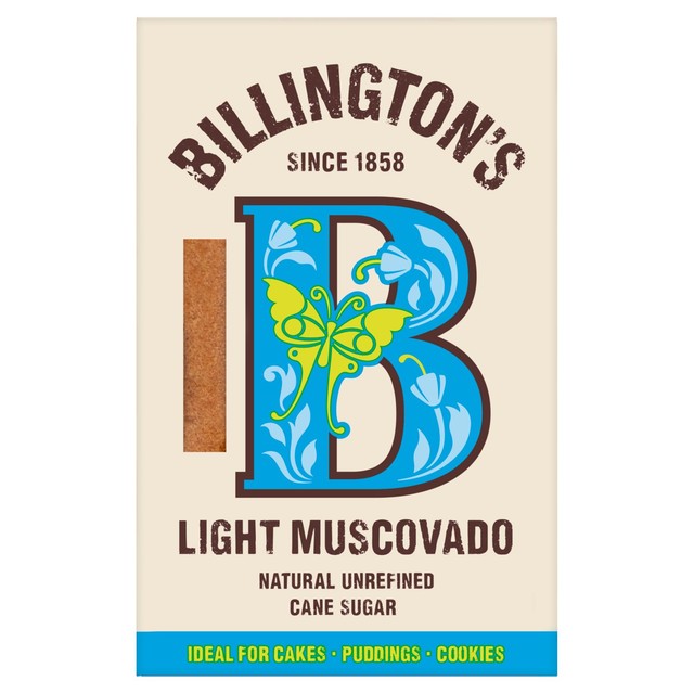 Billington's Light Muscovado sugar 500g, UK version