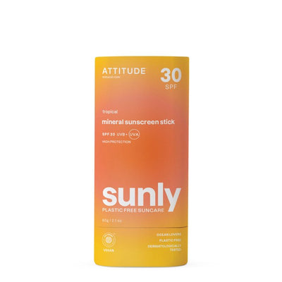 Attitude Sunly Sunscreen Stick Tropical SPF 30 60g
