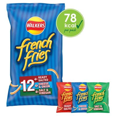 Walkers French Fries Crispy Potato Snacks Variety Pack 12 x 18g