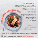 LEAP Keta salmon fillets 220g, UK version