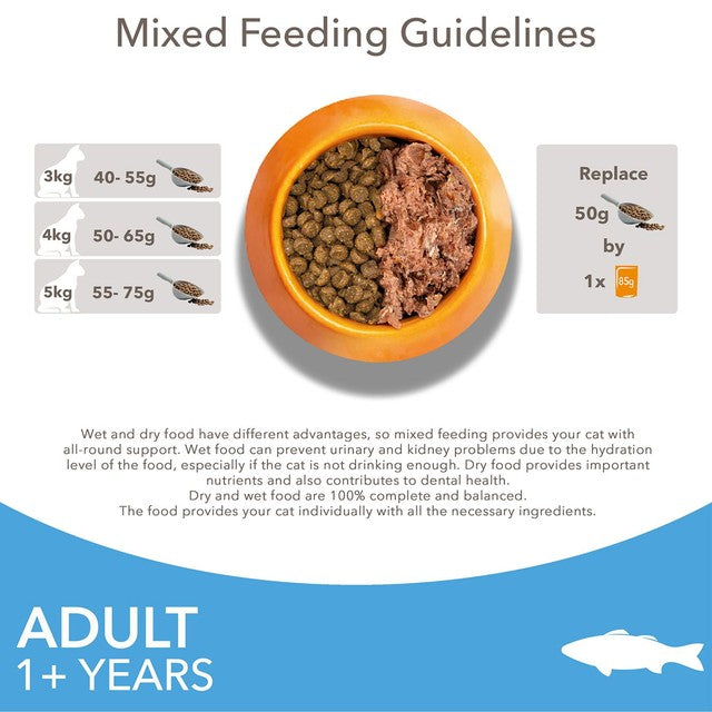 IAMS adult dry cat food Ocean Fish 3kg, UK version