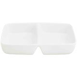 M&S ceramic divided vegetable serving dish white, imported from the UK