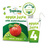 Tropicana Kids Pressed Apple Juice 4 x 150ml cartons (British brand)