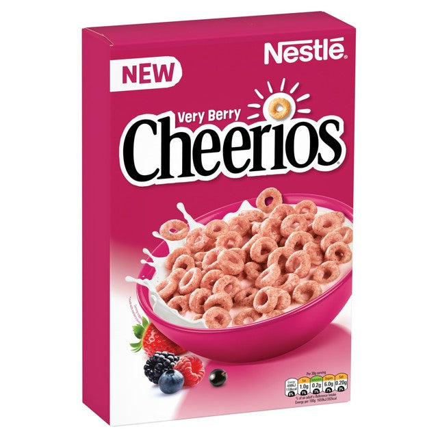 Nestle Cheerios Very Berry multigrain breakfast cereal 435g - British product