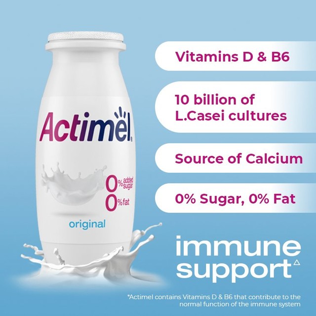 Actimel original yoghurt drink 8 x 100g multipack - British product