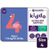 Ocado Kiddo Ultra-Dry Nappies Maxi 7-14kg 48 Pack