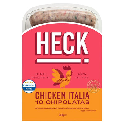 Heck Low Fat Chicken Italia Chipolatas Sausages 340g
