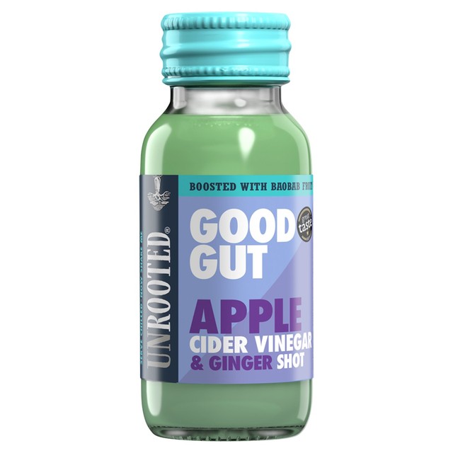 Unrooted apple cider vinegar ginger baobab health shot 60ml (British brand)