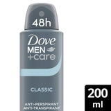 Dove Men+Care Classic Anti-Perspirant Deodorant Aerosol 200ml - British product
