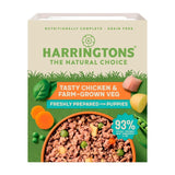 Harringtons puppy grain-free wet dog food tray, chicken, 380g, UK version