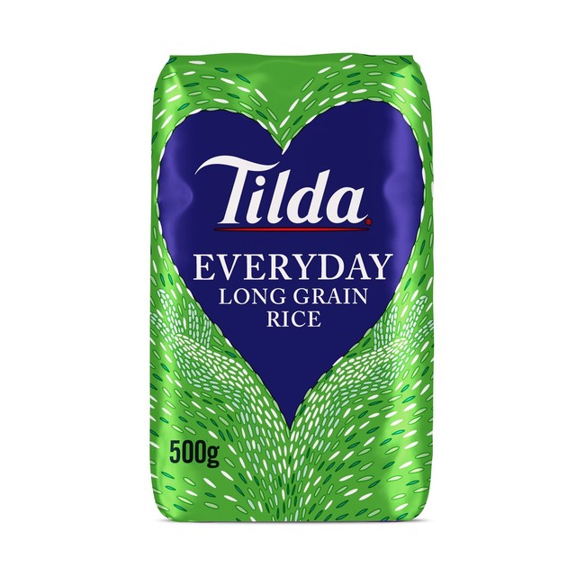 Tilda Everyday Long Grain Rice 500g (British brand)