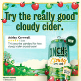 Inch's Cloudy Hazy Apple Cider 10 x 440ml, UK version
