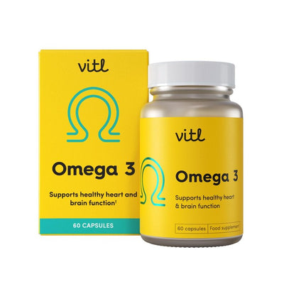 VITL Omega 3 Capsule Food Supplement 60 Capsules