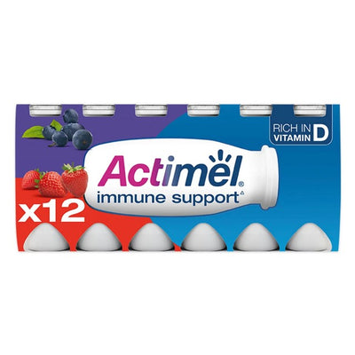 Actimel Strawberry Blueberry Yoghurt Drink Multipack 12 x 100g
