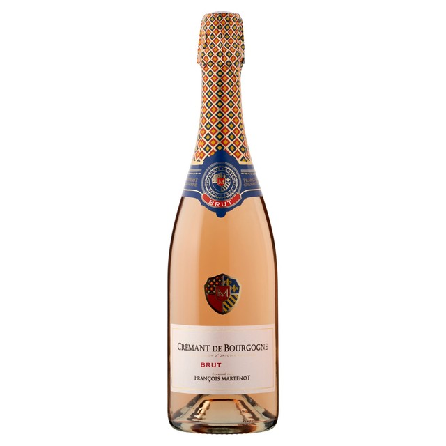 Francois Martenot Cremant de Bourgogne Rosé sparkling wine 75cl - British product