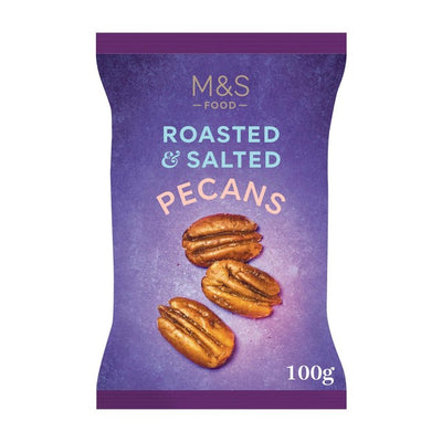 M&S Roasted and Salted Pecans Nuts 100g