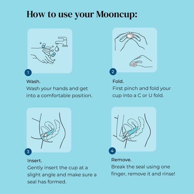 Mooncup Original Menstrual Cup Size B, imported from the UK