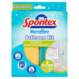 Spontex Microfibre Bathroom Cleaning Kit 2 per pack