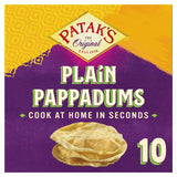 Patak's Plain Cook at Home Pappadums Lentil Wafers 100g