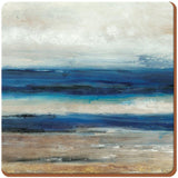 Creative Tops Blue Abstract Premium Cork-Backed Coasters 10.5cm