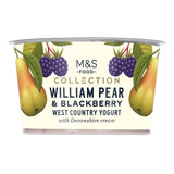 M&S William Pear & Blackberry Extra Thick Yogurt 150g