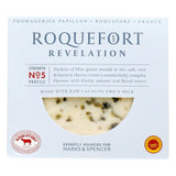 M&S Roquefort Revelation blue cheese 100g, imported from the UK