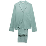 M&S women's cotton modal revere pyjama set green XS, imported from the UK
