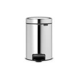 Brabantia Pedal Bin Brilliant Steel Bathroom Bin 3L