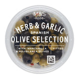 M&S Spanish Olive Selection Pitted Green and Black Olives 380g
