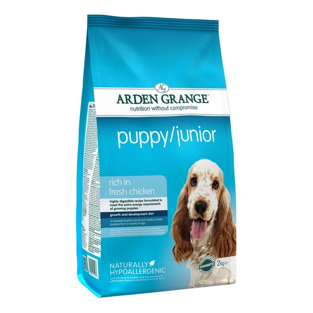 Arden Grange puppy junior dry dog food 2kg - British product