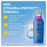 Nivea sun lotion SPF 30 200ml, imported from the UK