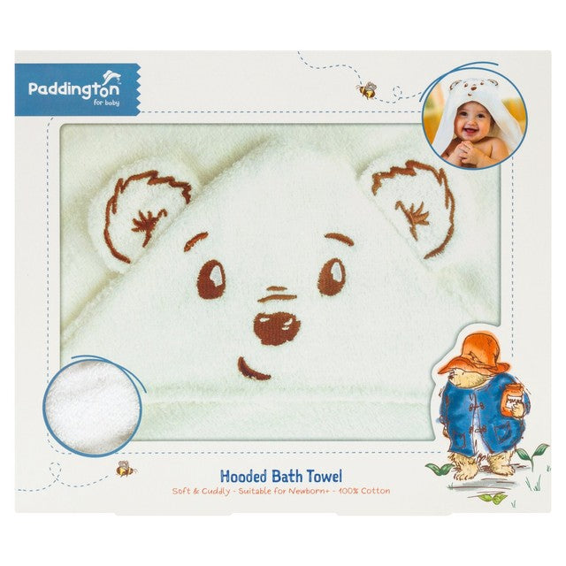 Kokomo Paddington Bear Hooded Towel 75x75cm, imported from the UK