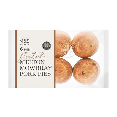 M&S Mini Melton Mowbray Pork Pies Pack of 6