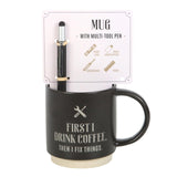 Something Different coffee mug and multi-tool pen gift set 500ml - British product
