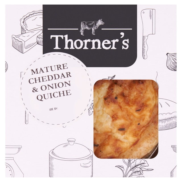 Jon Thorner's Mature Cheddar & Onion Quiche 200g, UK version