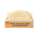 M&S White Folded Flatbreads 6 x 35g