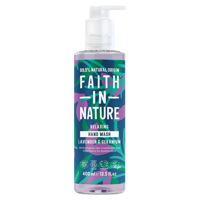 Faith in Nature lavender and geranium hand wash 400ml - British product