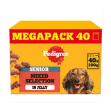Pedigree Senior Wet Dog Food Pouches Mixed Selection in Jelly 40 x 85g, imported from the UK