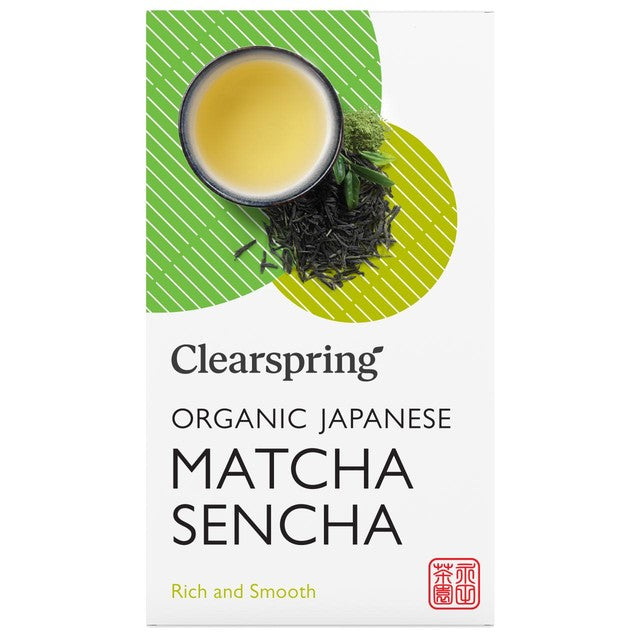 Clearspring matcha sencha green tea bags 20 pack - British product