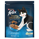 Felix Doubly Delicious Salmon and Vegetables Dry Cat Food 750g