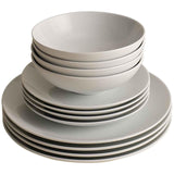 M&S Maxim Coupe White Ceramic Dinner Set 12-piece