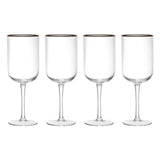 Mikasa Sorrento white wine glasses set of 4, 400ml each, imported from the UK